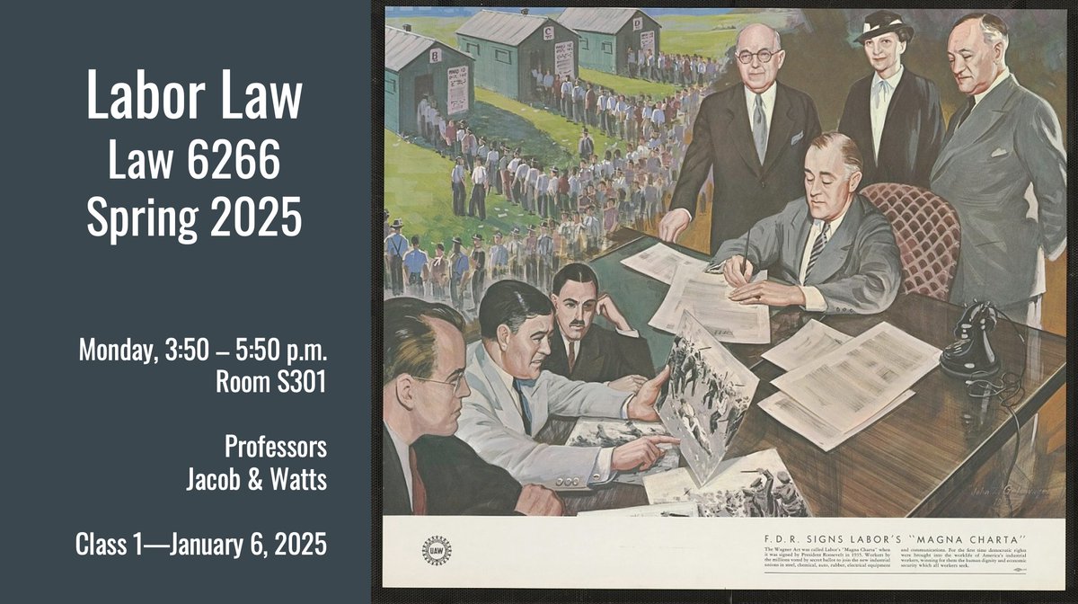 What a delight to be back teaching labor law at <a href="/gwlaw/">GW Law</a>!  (Or at least on gwlaw's zoom account. Thanks, snow.)