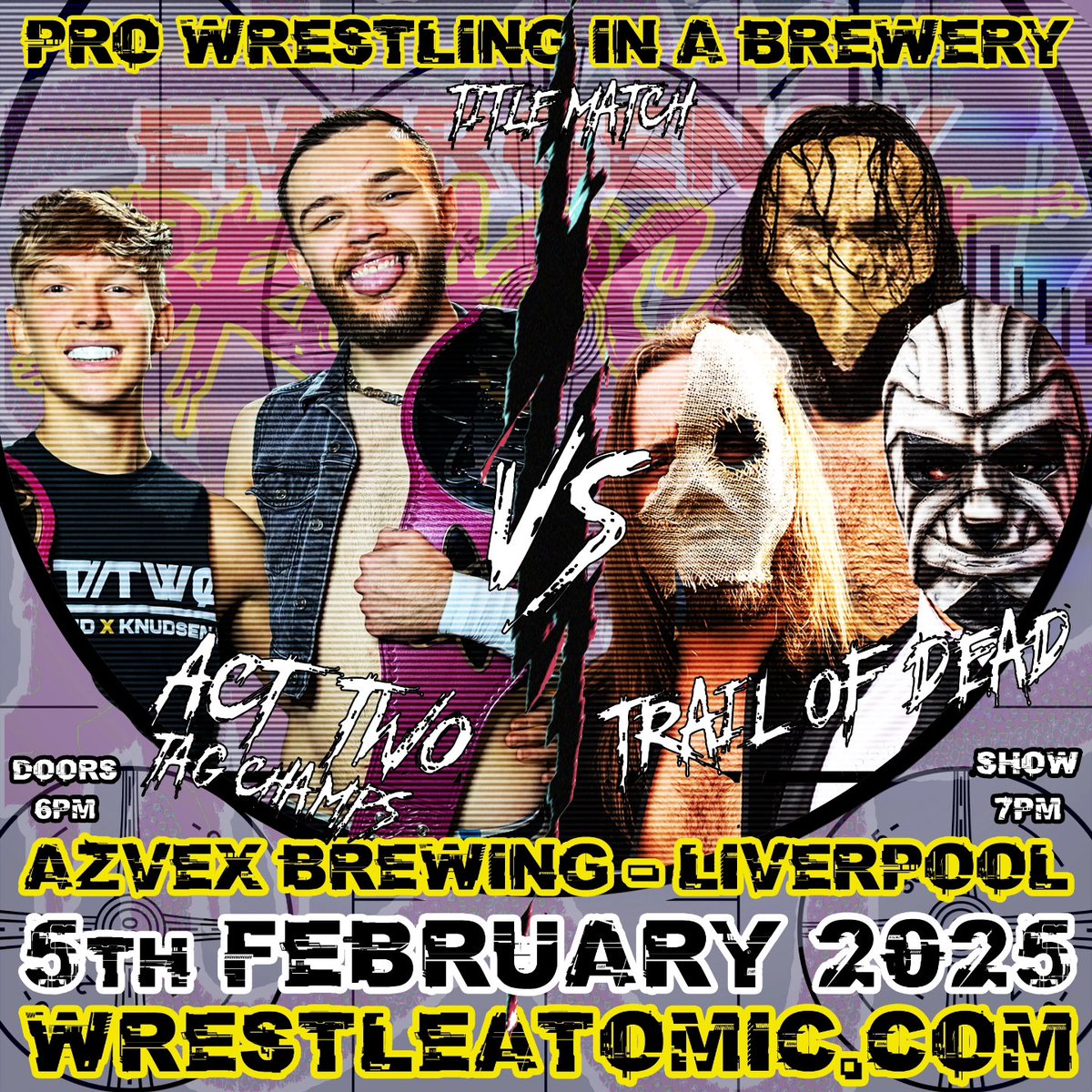 📺⚛️ EMERGENCY BROADCAST ⚛️📺

ACT TWO lay their brand new belts on the line next month, against two members of the dominant trio TRAIL OF DEAD.

But which two? 

FIND OUT!
