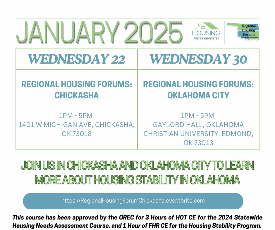 H4Cinc's tweet photo. Our January 2025 events kick off very soon! We are hosting two Regional Housing Forums in January and we hope to see you there!

#housingforcommunities #regionalhousingforums #rhf2025 https://t.co/0OMg9reyHH