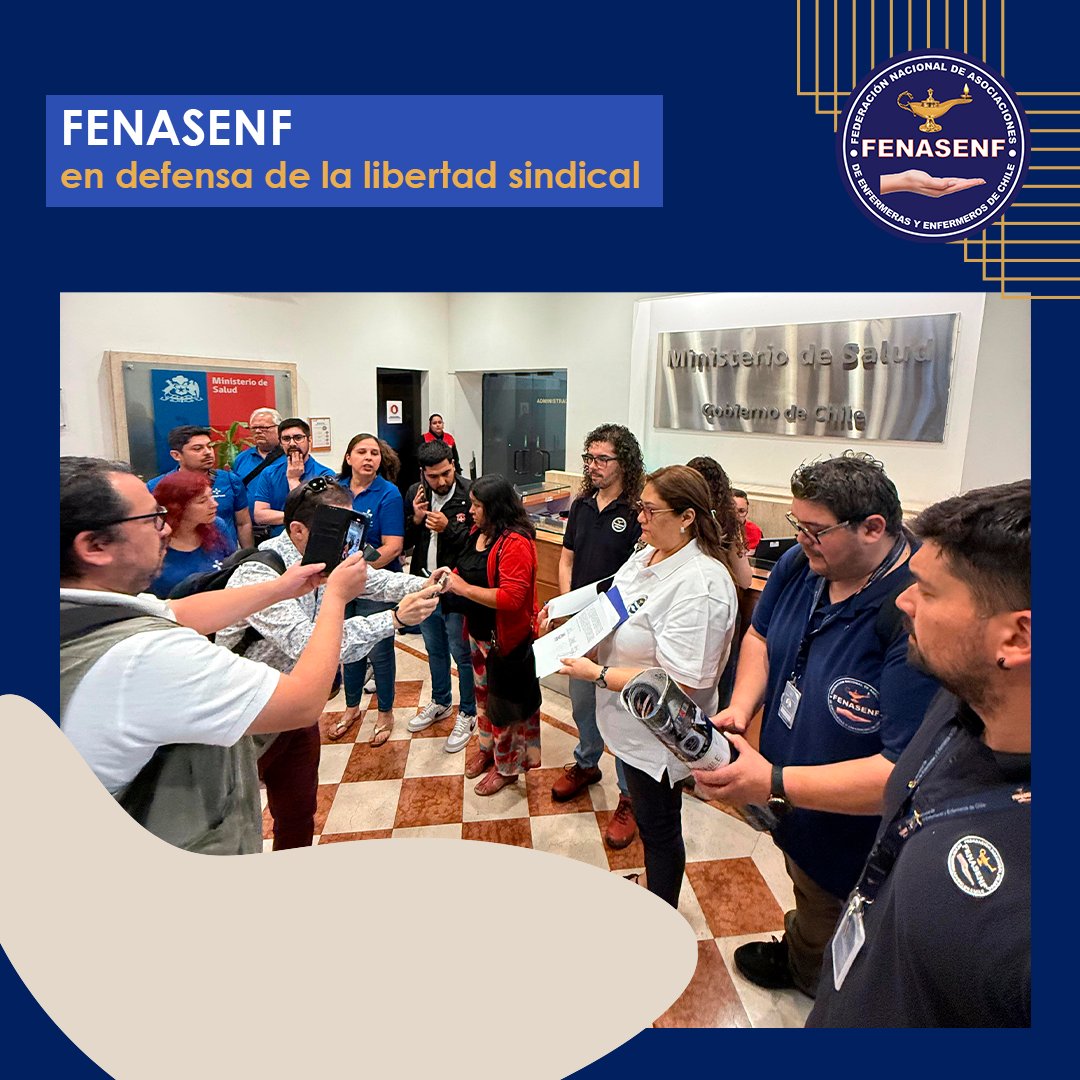 #FENASENF en defensa de la libertad sindical 🌟 Junto con gremios de la salud, entregamos una carta al #Minsal expresando preocupación por acciones que vulneran la libertad sindical en el Hospital de Osorno.

🗣 ¡No a los atentados contra los derechos gremiales! 

#TrabajoGremial