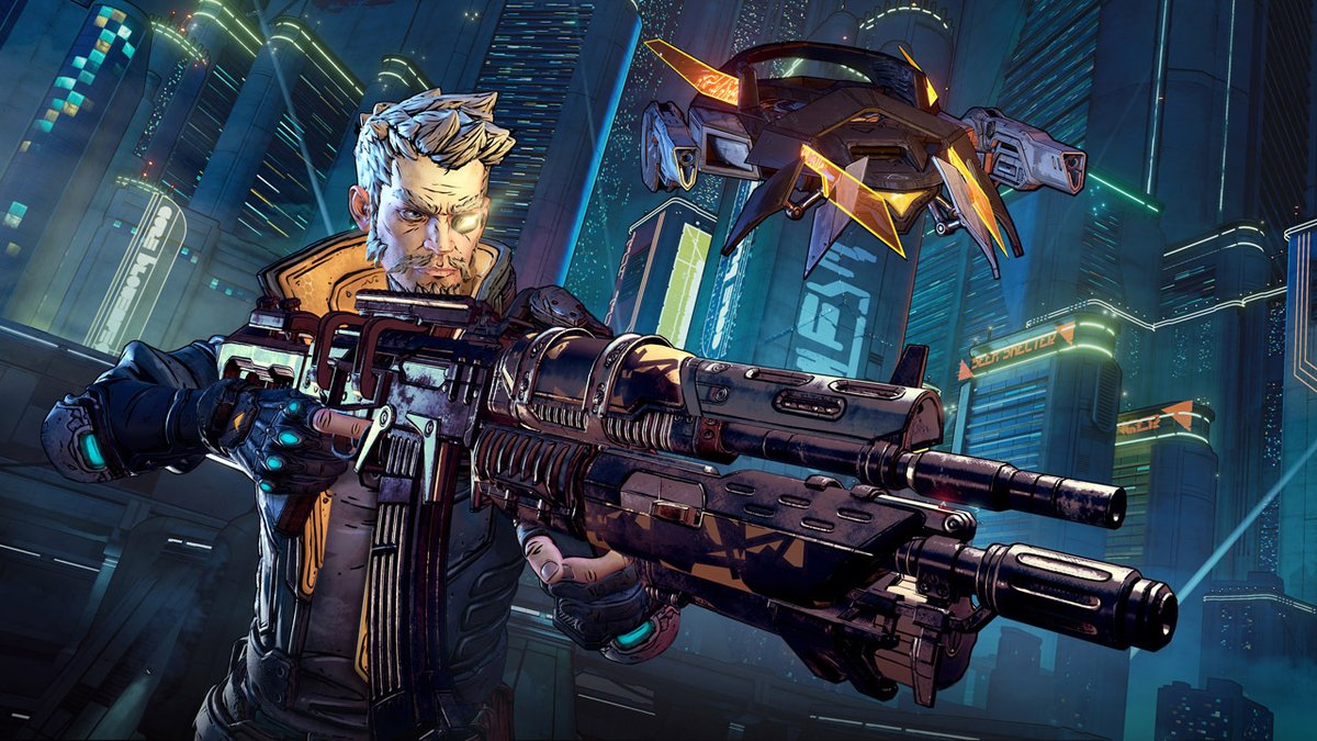 Borderlands's tweet photo. 🤪 We love a party. Especially an @NVIDIAGeForce LAN party.

With Zane confirmed for BL4, we're feeling an undeniable urge to Zane it up in Borderlands 3. 

You in, Vault Hunter?

#GeForceGreats https://t.co/xUdehP11If