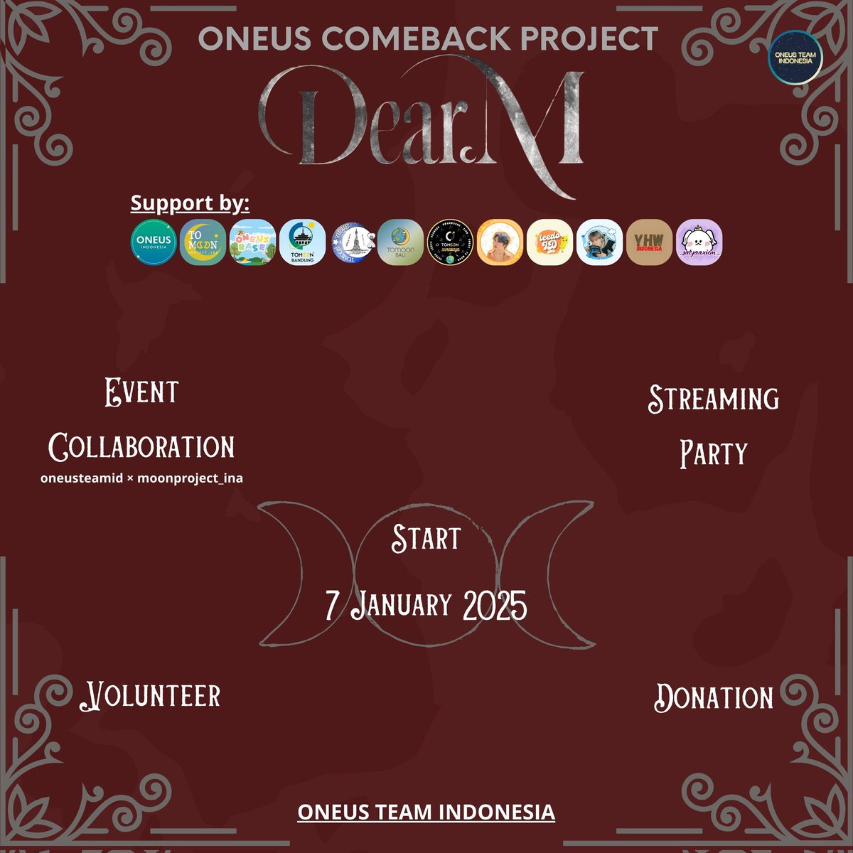 [𝓓𝓮𝓪𝓻.𝓜 𝓒𝓸𝓶𝓮𝓫𝓪𝓬𝓴 𝓟𝓻𝓸𝓳𝓮𝓬𝓽]

Dear tomoon, comeback project start 7 January 2025. Kajja!

#ONEUS #원어스 #Dear_M #IKUK #ONEUSTEAMID