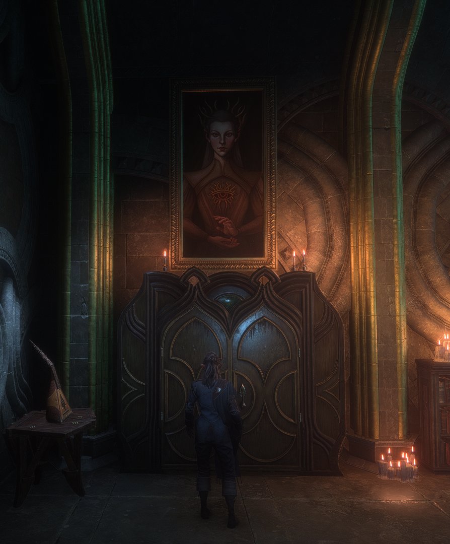 Test number 12, and I succeeded! Although the portrait isn't finished yet (lol), I think she looks amazing tormenting Solas on the wall.