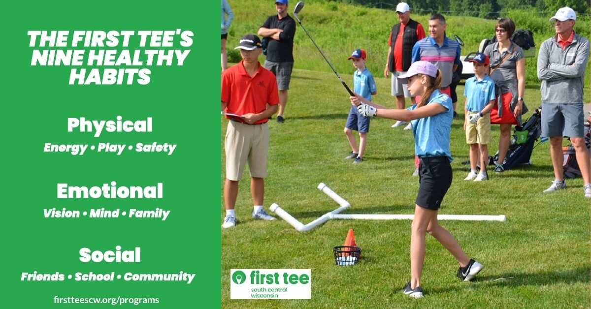 FirstTeeSCW's tweet image. A new year means it's time for a fresh start. Golf can improve quality of life through physical, emotional, and social benefits. 

Read more about First Tee's Nine Healthy Habits: firstteescw.org/programs/

#BuildingGameChangers