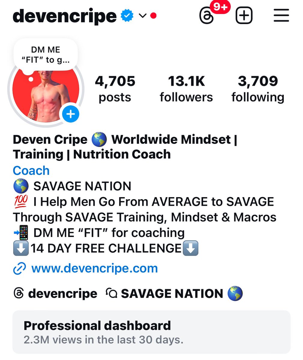 devenjcripe's tweet photo. 2.3 million views this month on Instagram. 

Stop playing around. 

Let’s build your online business/ personal brand. 

DM ME “BRAND” to learn how I can help https://t.co/0JmhKFd9Bb