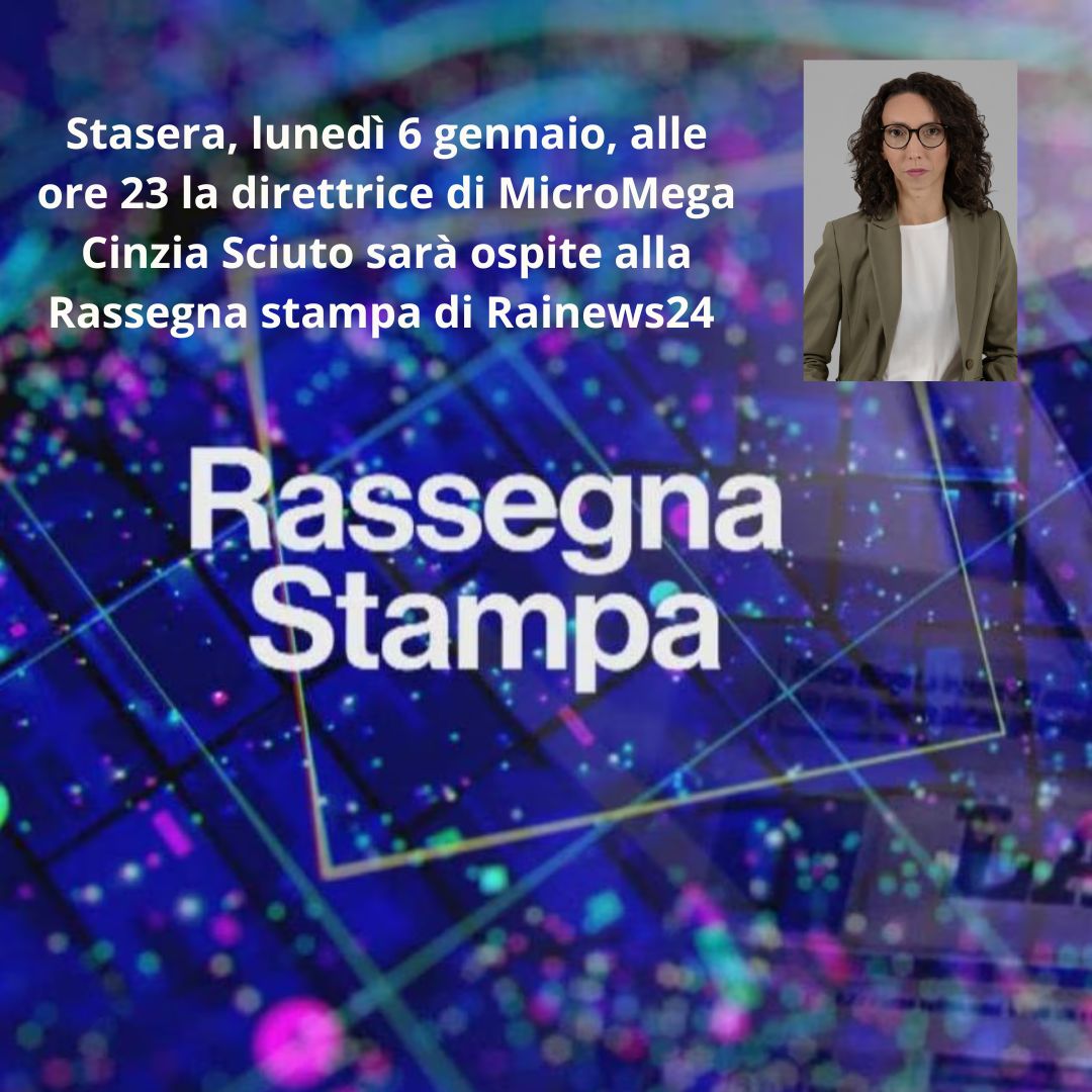 Per chi vuole, ci vediamo stasera su Rainews24