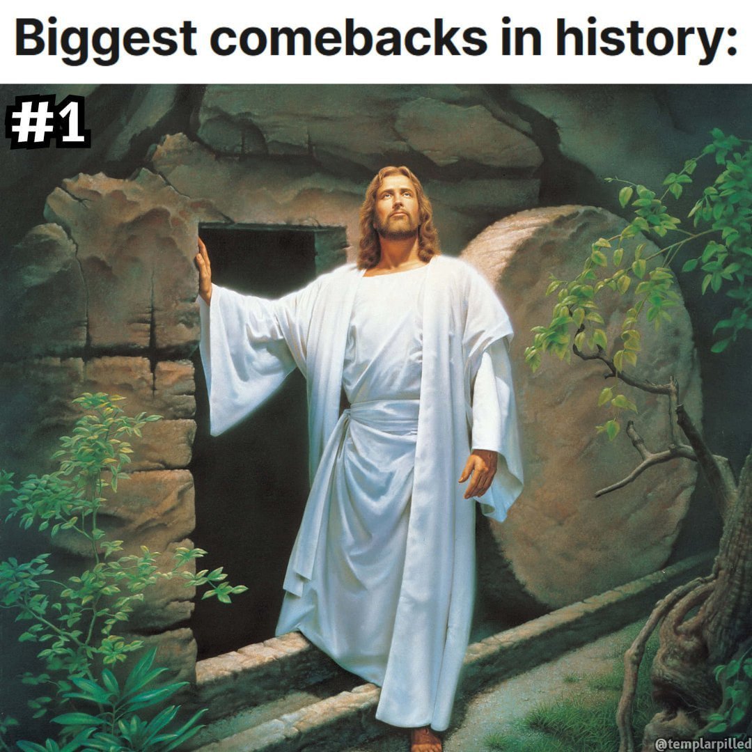 Biggest come back in history and no one even comes close 🗿✝️