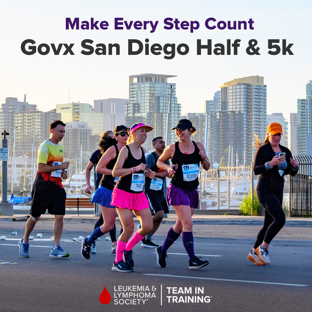 FIVE miles of waterfront.
FOUR historic communities.
THREE beautiful parks.
TWO miles downtown.
ONE epic Gaslamp finish. 🏁

The GOVX San Diego Half Marathon &amp; 5K is here. Who’s with us? bit.ly/3DIWYgd