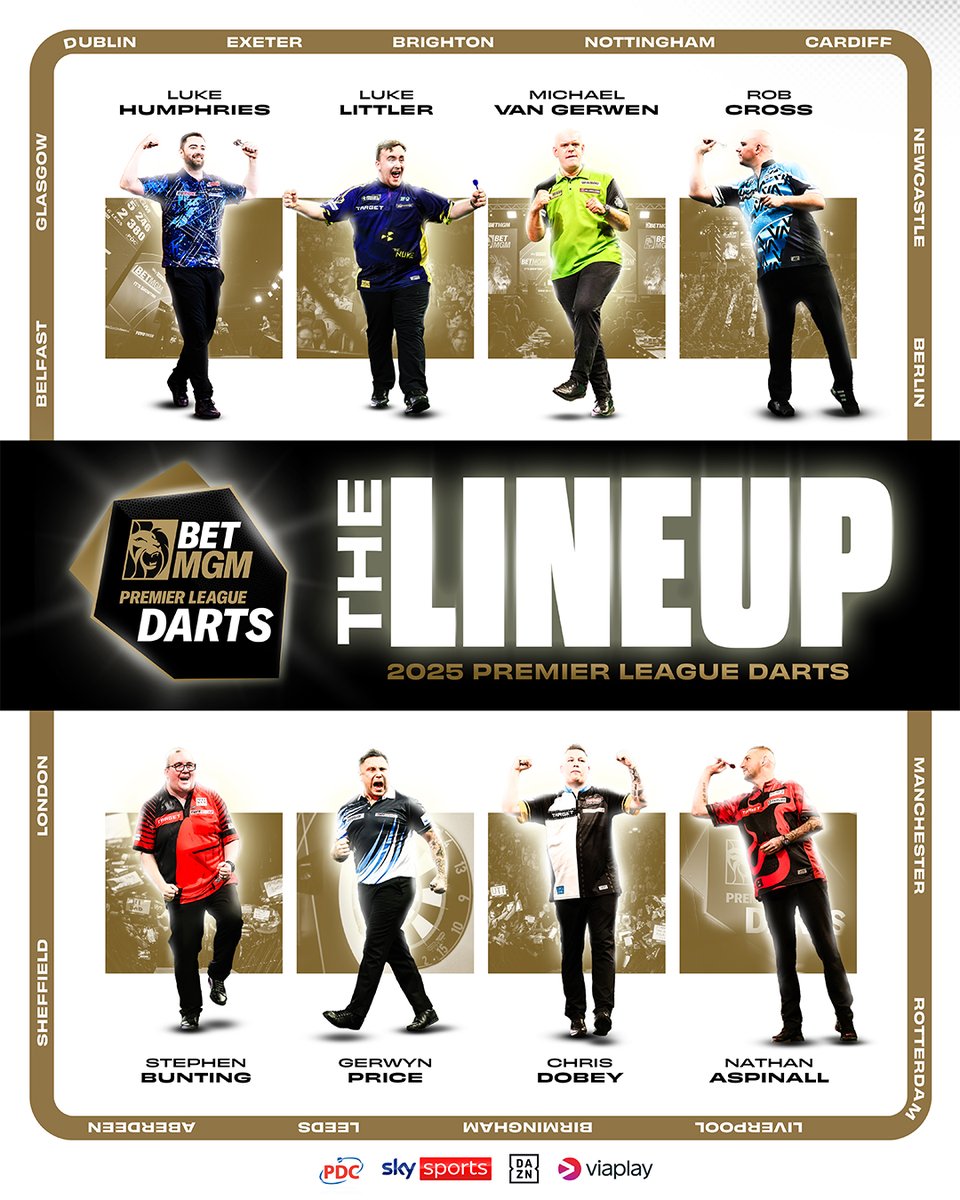 Dartpraat (@dartpraat) on Twitter photo ๐ฏ Premier League Darts
De lineup is bekend en daar is zoals ieder jaar weer discussie over. Dus roept u maar! 
Je mag 1 wissel doorvoeren. Wie zou jij uit de Premier League 2025 halen en wie roep je op als vervanger? ๐ฏ Premier League Darts
De lineup is bekend en daar is zoals ieder jaar weer discussie over. Dus roept u maar! 
Je mag 1 wissel doorvoeren. Wie zou jij uit de Premier League 2025 halen en wie roep je op als vervanger?