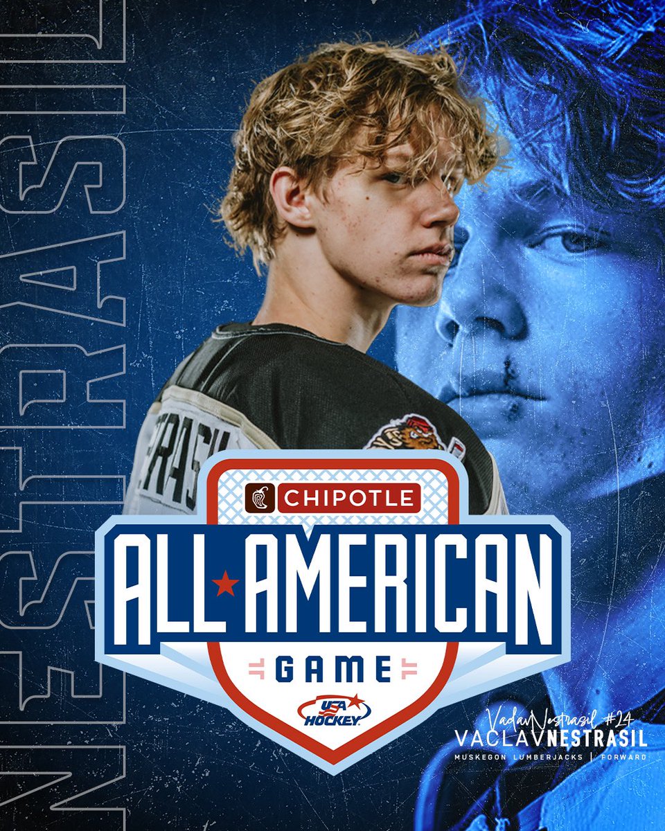 MuskegonJacks's tweet photo. Vaclav Nestrasil has been added to the Team White Roster for the 2025 Chipotle All-American game later this month!

Congratulations Vaclav! https://t.co/qOd5OI0oOA