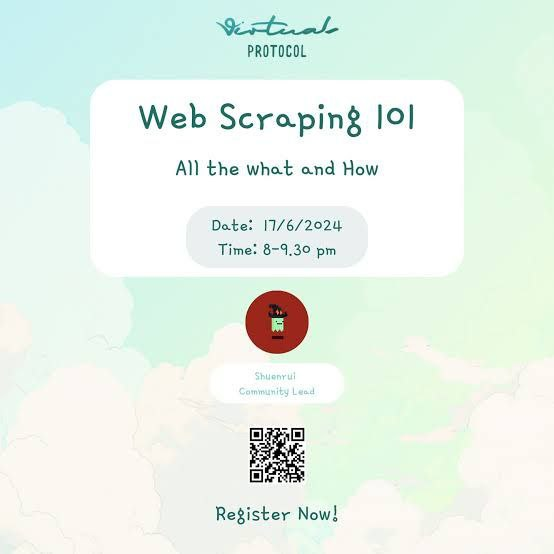 SentinelP2P's tweet photo. @virtuals_io Virtuals, the #1 AI agent marketplace had a community event on 'Web Scraping 101'. With Sentinel Scout, developers will not need to learn how to web scrape and will be able to use the first decentralized user facing AI data layer product.

Sentinel Scout is coming. https://t.co/7XZuXnTjTf