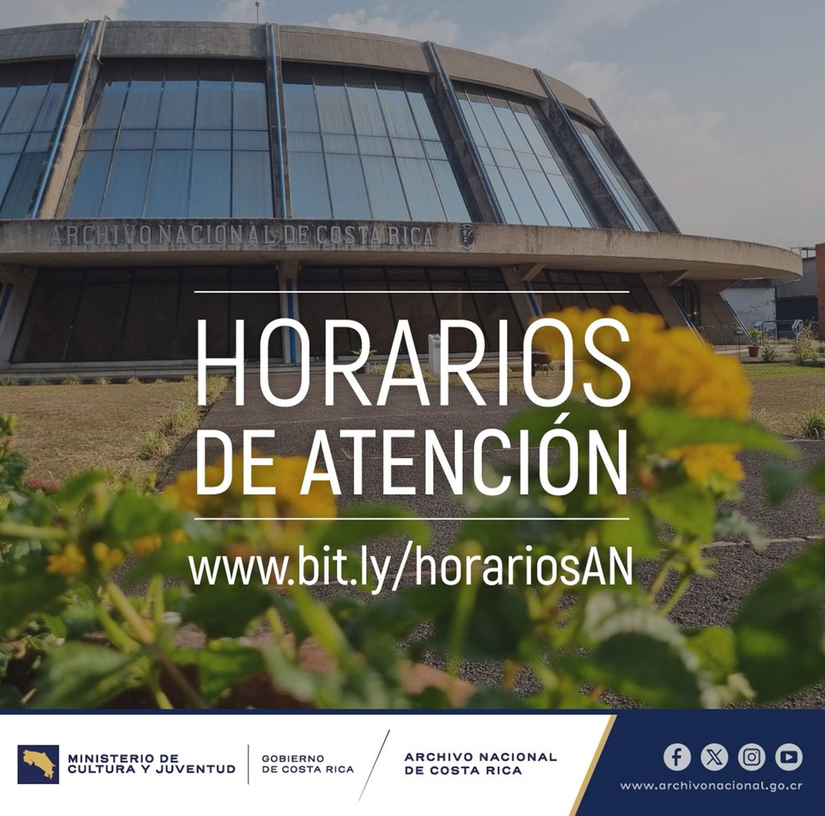 #Bienvenido2025 🤩 La institución está nuevamente abierta al público, luego del receso de fin y principio de año ¡Estamos orgullosos de servirles! Compartimos los horarios de atención al público, según los distintos servicios: bit.ly/horariosAN