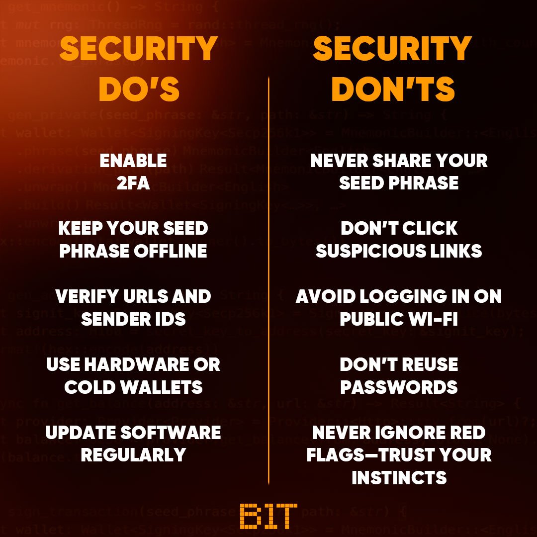 Feeling paranoid about crypto scams? You’re not alone!

We've put together some tips for you

#bitcoin #cryptocurrency #crypto