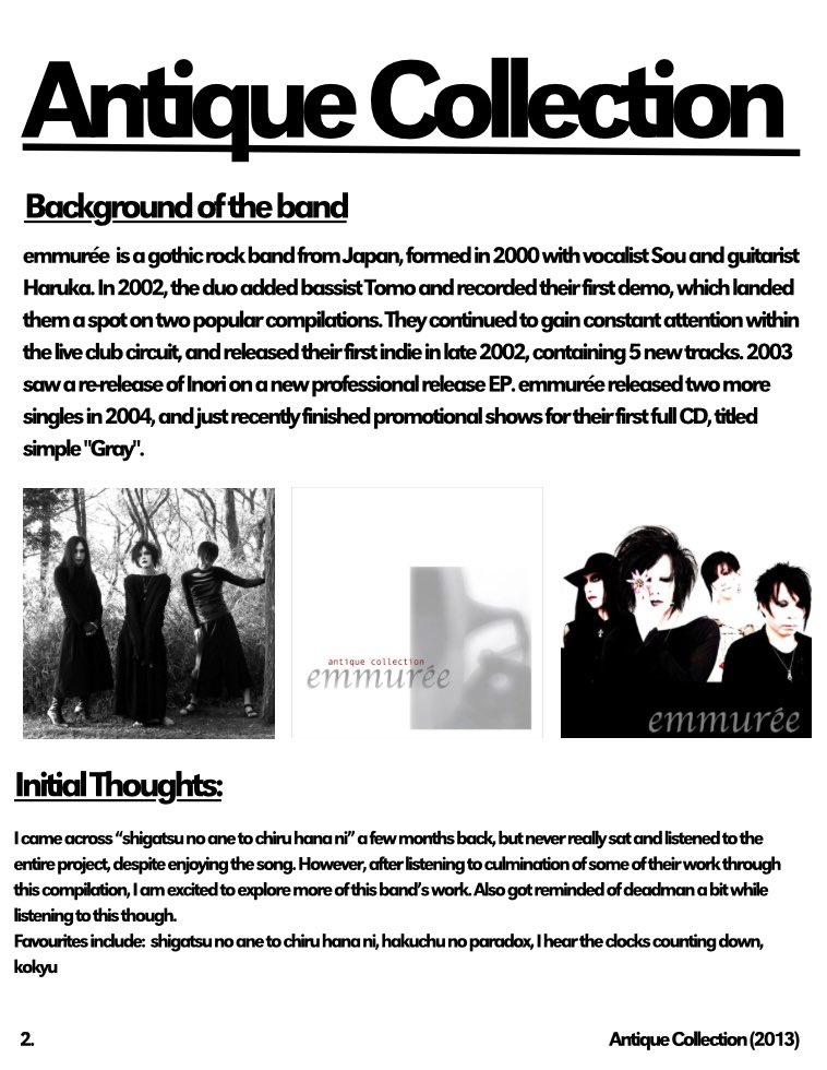 Antique Collection (2013) - emmurée