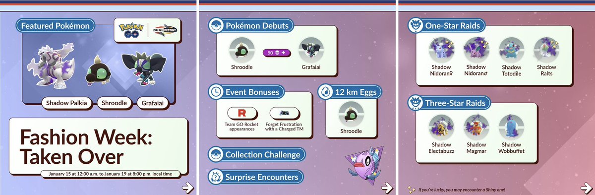 PurpleFeebas's tweet photo. Are you happy that Shroodle is being added on 12km Eggs? 🤔
#ポケモンGO #Pokemonago #PurpleFeebas https://t.co/cQbYEzgXF1