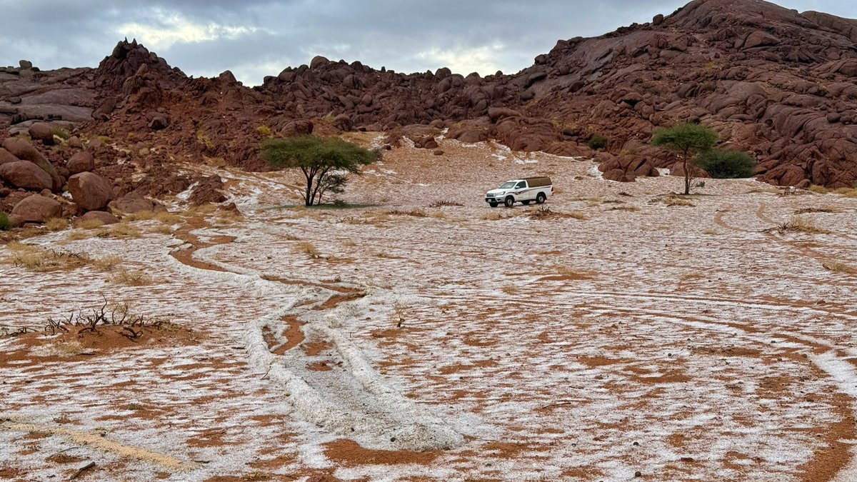 j99_aa's tweet photo. اللهم لك الحمد والشكر 🌧️ .

لقطات من اثار رحمة الله علينا هذا اليوم حيث هطلت #امطار  على منطقة #حائل وصاحبها زخات من البرد فالحمدلله دائمًا وابدًا ❄️🌧️.

📍جنوب #حايل وتحديدًا غرب السليمي
📸 ٦ / ٧ / ١٤٤٦ هـ
         الاثنين

@tqqs https://t.co/N6K75tH7fM