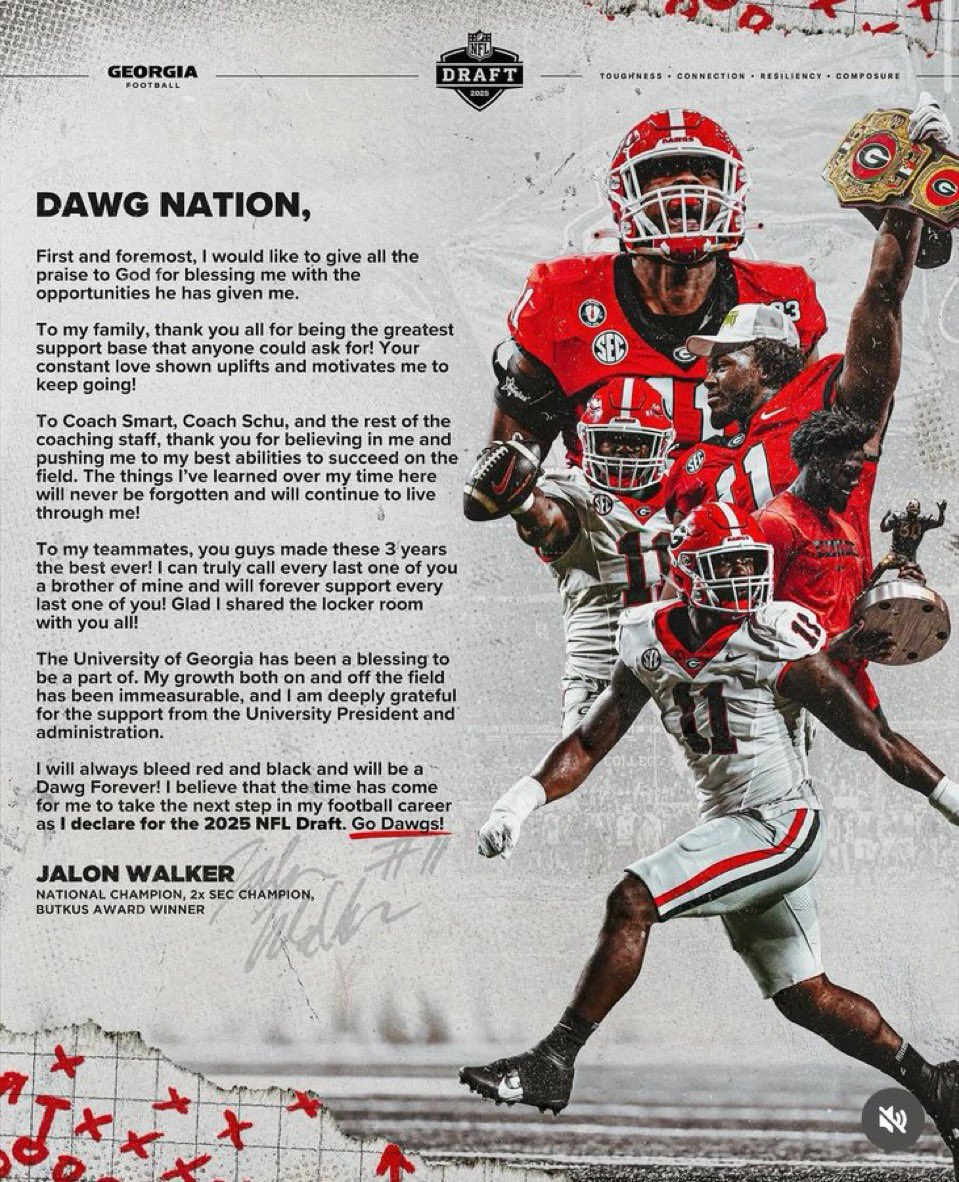 One of the greatest leaders and best players to ever wear the red and black. Go be great <a href="/JalonWlaker/">Jalon Walker</a> 🫡