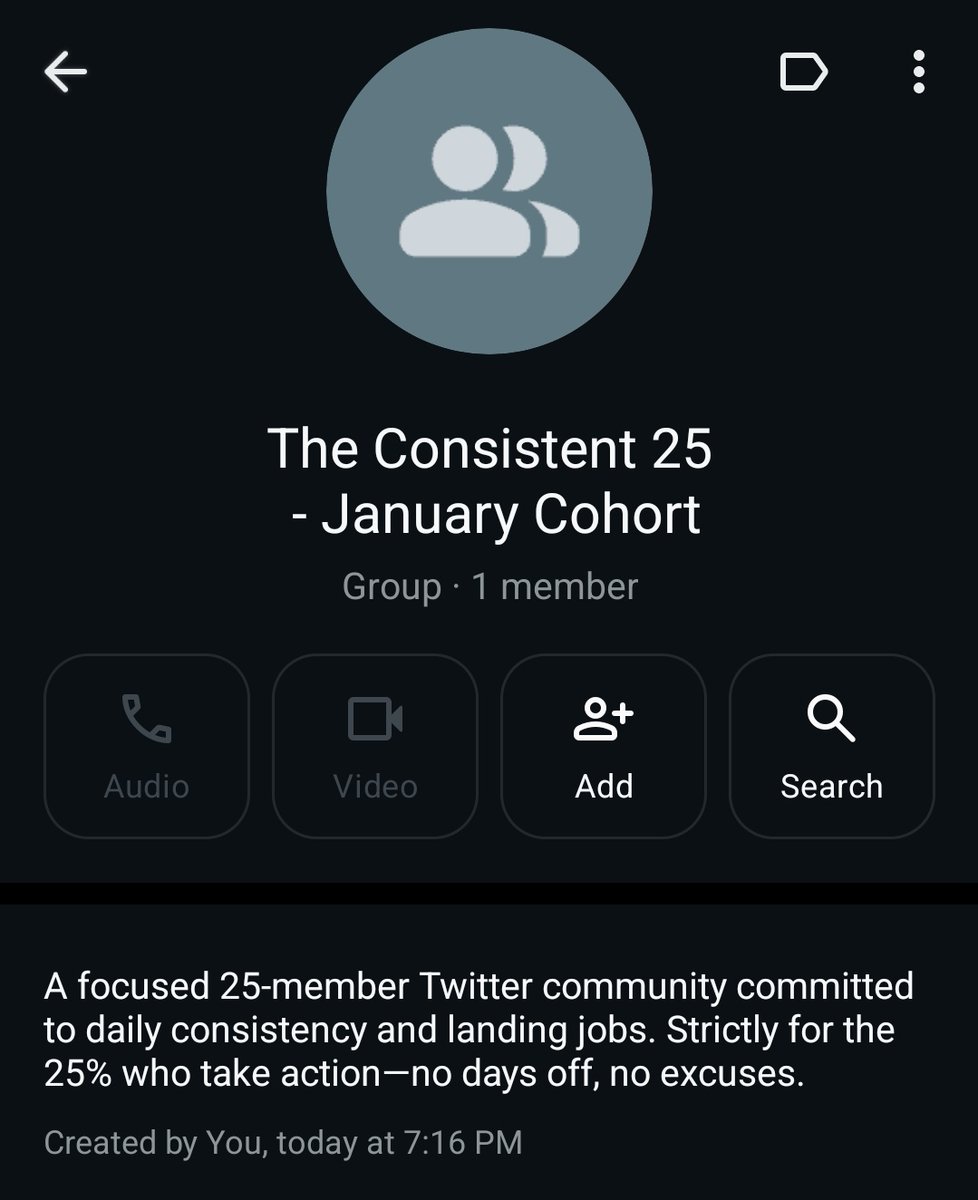 zazzygfx's tweet image. I’m starting a focused Whatsapp community for January, and here’s the deal:

This group is for the truly committed,no excuses, no lay-ups. You must post consistently every day (except Sundays). Missing a day will result in immediate removal.

We’ll have assignments, share…
