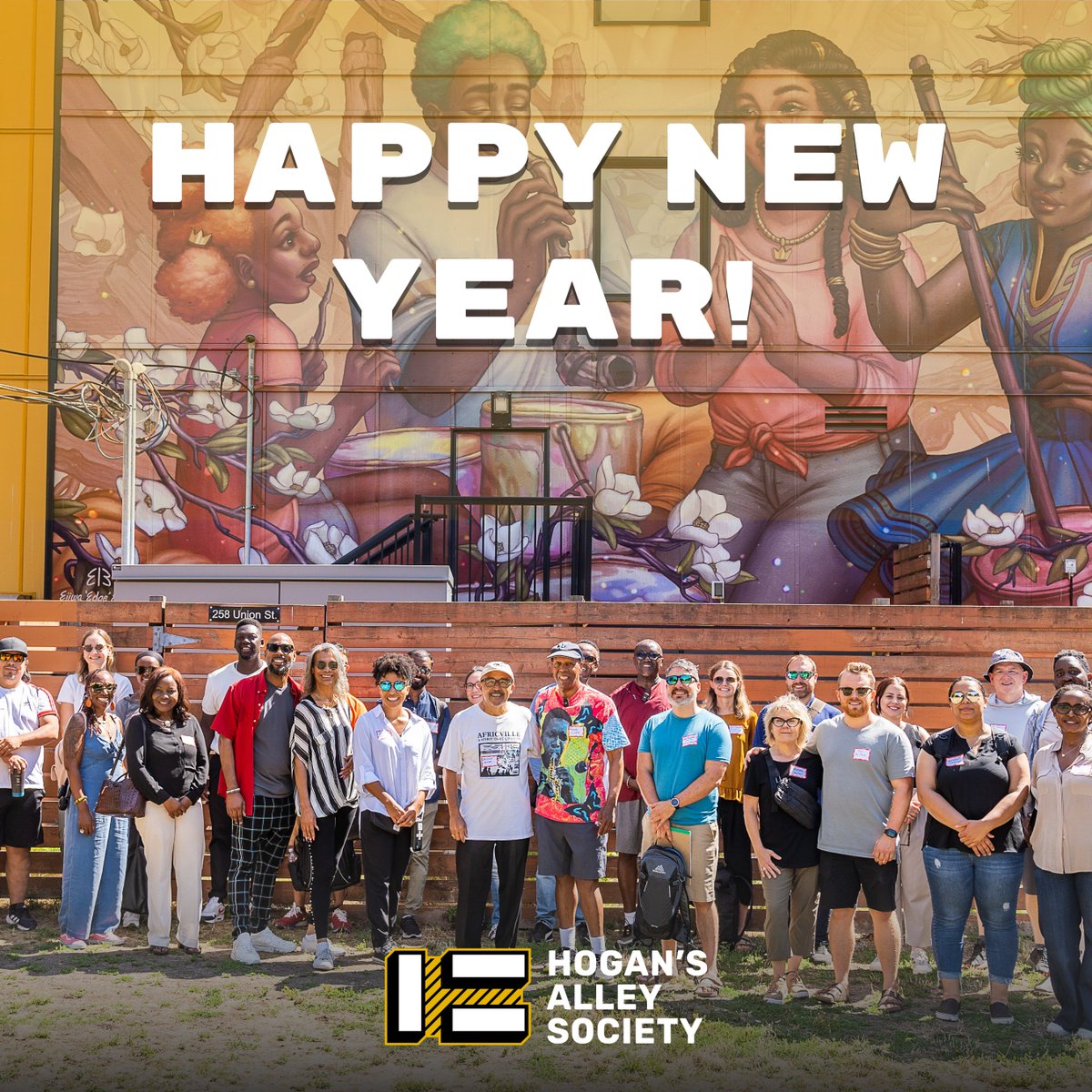 Happy New Year from the Hogan’s Alley Society! Thank you to our incredible community for your ongoing support! We look forward to continuing our journey of advocacy, community care, and cultural preservation!