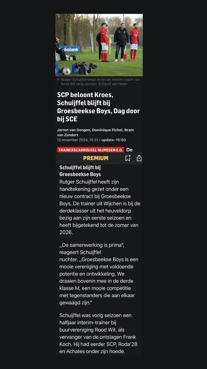 📰 Schuijffel blijft bij Groesbeekse Boys.
 gelderlander.nl/amateurvoetbal… 

Jaartje verlengd bij <a href="/GroesbeekseBoys/">Groesbeekse Boys</a> 💪🏼

Bron: <a href="/dgsport/">De Gelderlander</a>