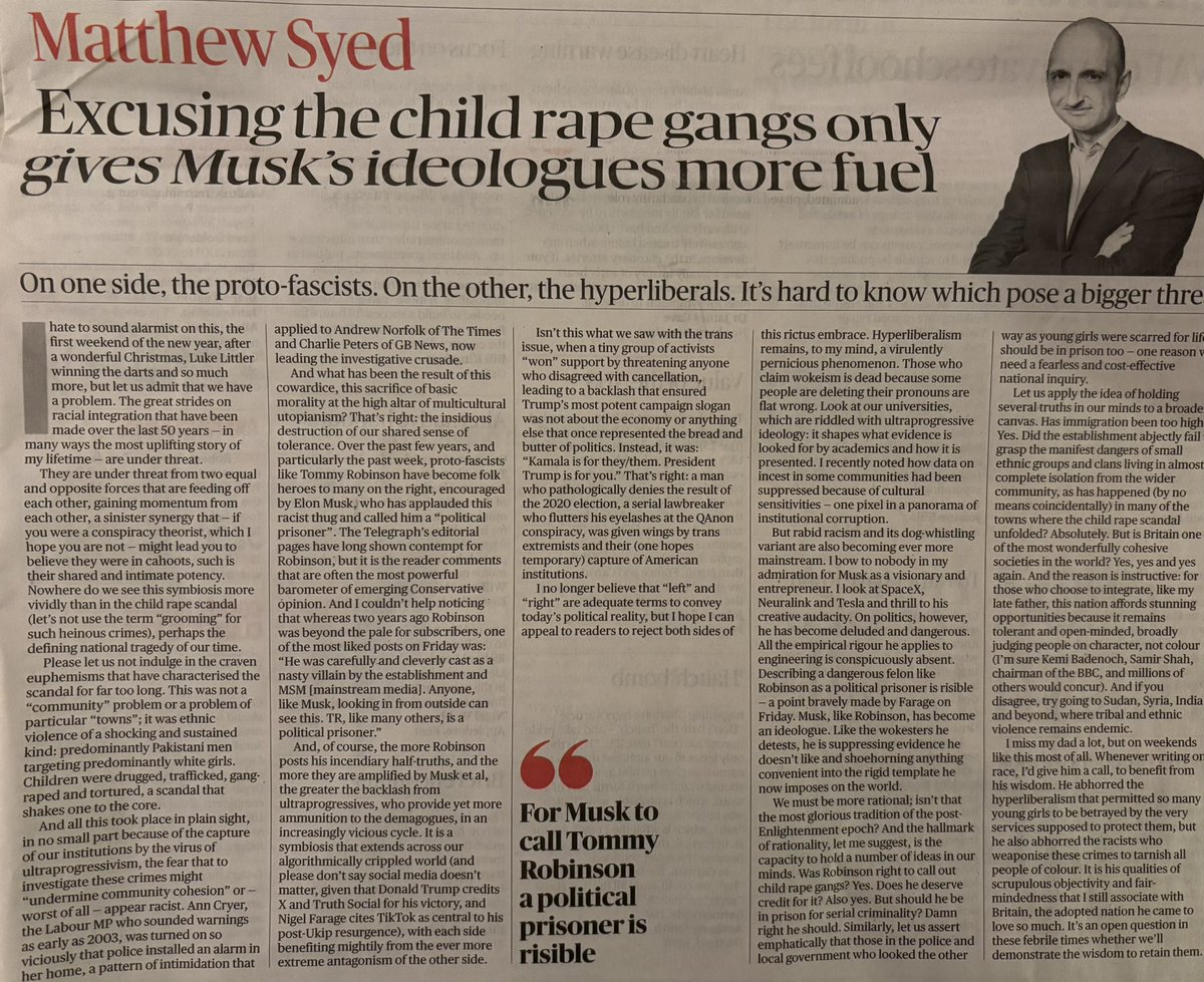 Richard Graham (@richardgrahamuk) on Twitter photo When I left Parliament I brought the national enquiry into rape gangs in Rotherham home from Parliament: re-reading it still shakes me.
<a href="/matthewsyed/">Matthew Syed</a> article (below) says everything I feel. Truth must out, not as fuel for racism, but because there are still lessons to learn When I left Parliament I brought the national enquiry into rape gangs in Rotherham home from Parliament: re-reading it still shakes me.
<a href="/matthewsyed/">Matthew Syed</a> article (below) says everything I feel. Truth must out, not as fuel for racism, but because there are still lessons to learn