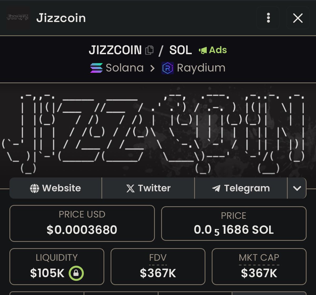 IndieGatsu's tweet photo. @Gemexplorer7 #jizzcoin is the ticker my friend. 
we all jizz. 

31qasBMqg5aB4eJzz2frjQ96bYJ3pyisKtaZBz1Jpump https://t.co/pBTVmsT1Mp
