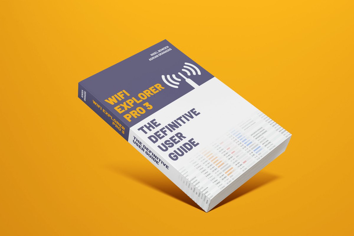 <a href="/WifiNigel/">Nigel Bowden</a> and I are excited to launch "WiFi Explorer Pro 3: The Definitive User Guide"! This book will help you dive into every WiFi Explorer Pro 3 feature, master advanced options, and enhance your Wi-Fi analysis and troubleshooting skills. intuitibits.com/resources/wfep… #WiFi #WLPC