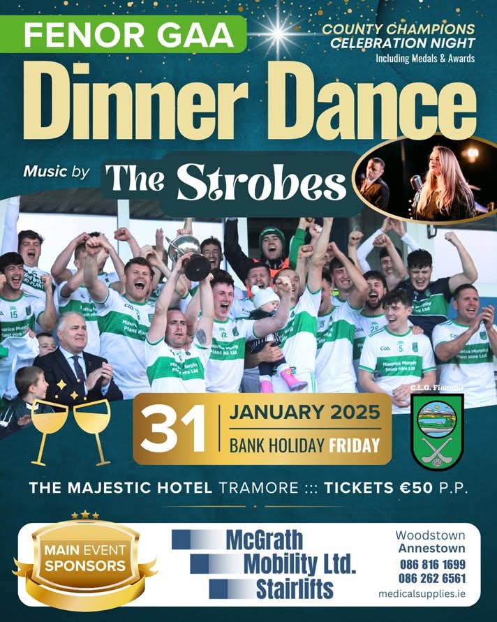 FenorGAA's tweet photo. 🇳🇬 🍽️🏆👠 Capacity is confined and with an influx of orders since Saturday, please contact club members with any remaining ticket requests ASAP. https://t.co/3LbGJTVWgs