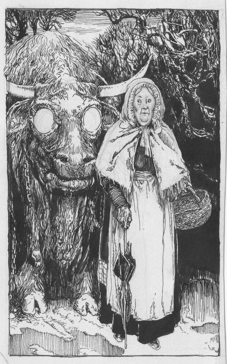 The Hedley Koo is a shape-shifting ghost in Northumberland (known as a ‘brag’). In one tale he fools an old woman by turning into a pot of gold 
@mythologyMonday
#MythologyMonday