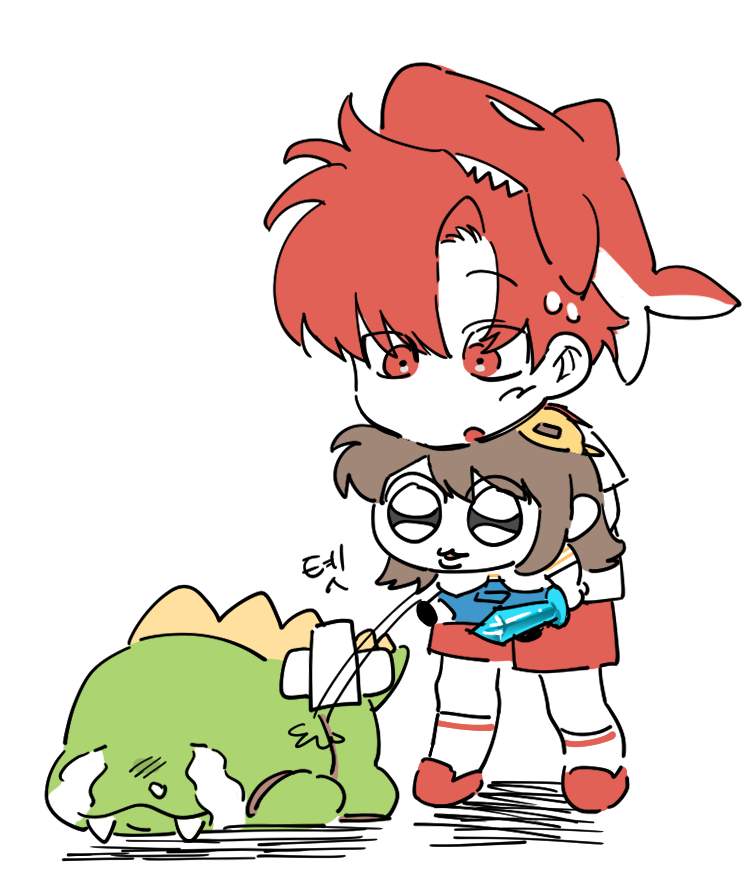 주작조+바다조 낙서