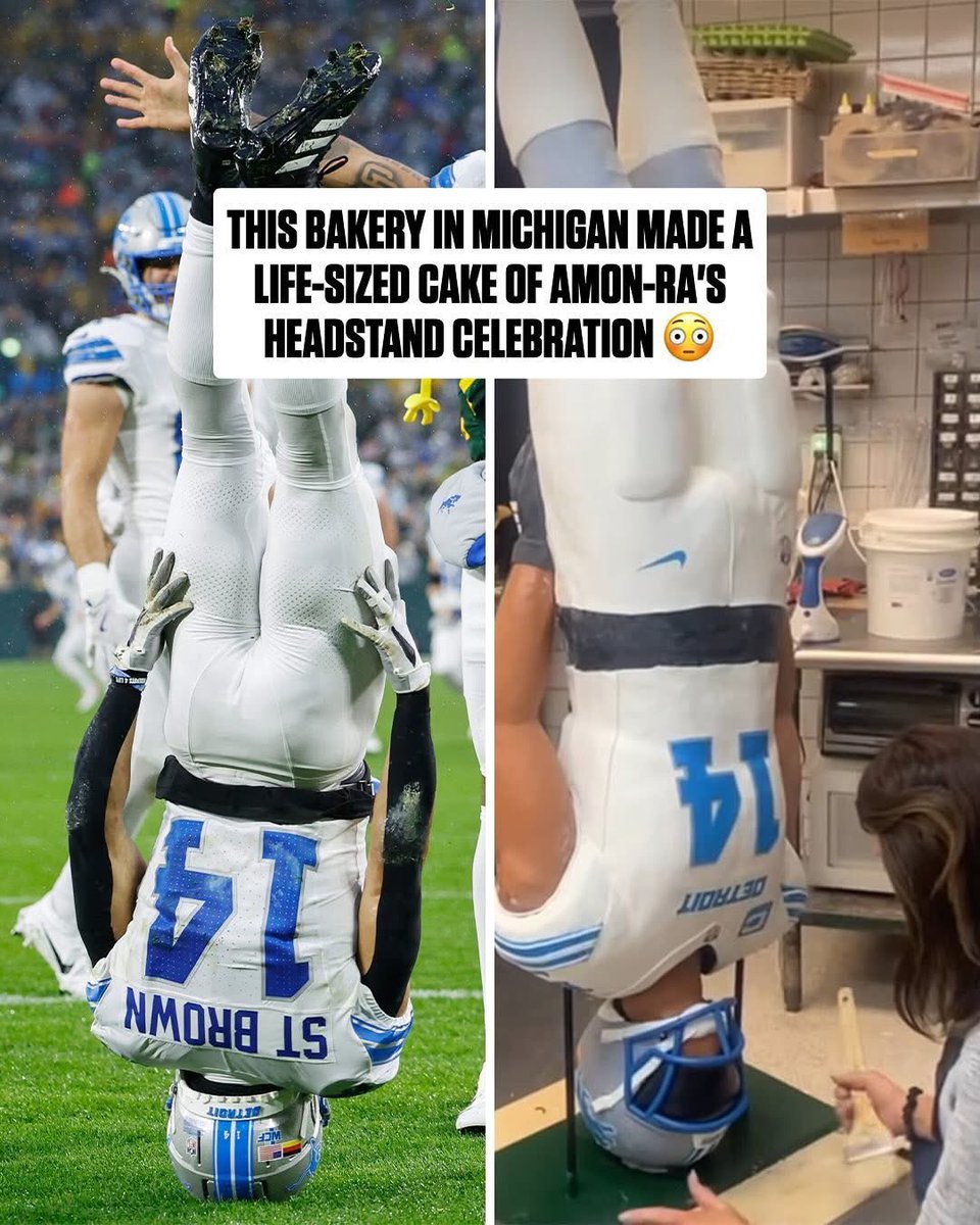 Hey, <a href="/amonra_stbrown/">Amon-Ra</a> congrats on the big victory last night!! ❤️ Any chance you’ll post a selfie in front of this masterpiece in Rochester Hills?? It would be epic!! LGL!!! 🦁💙🔥🏈