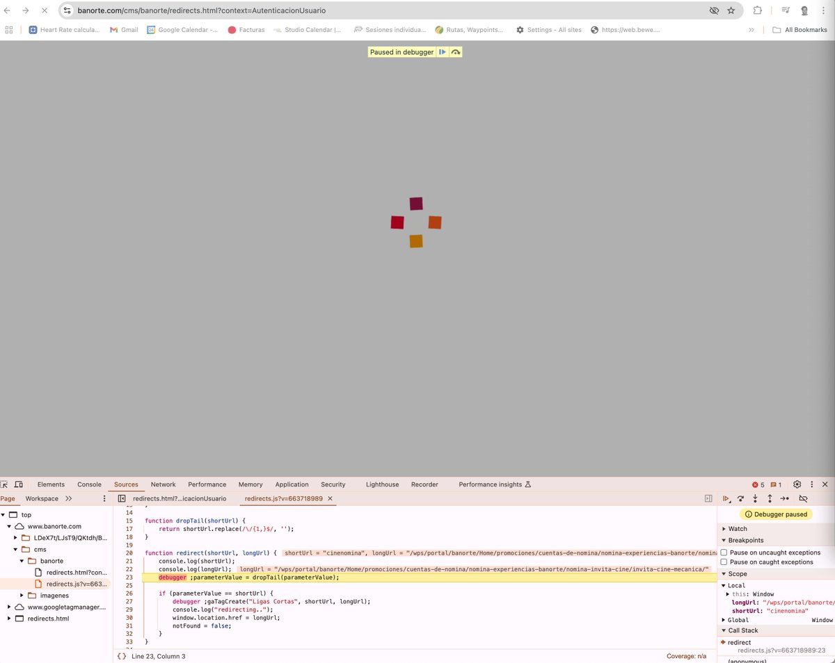 arrutime's tweet photo. Los de @Banorte_mx @BanorteEscucha @GFBanorte_mx tienen un debugger en producción, ¿cómo ahí qué? ¿le doy play? #quieransepoquito https://t.co/0Dun4PH4Uw