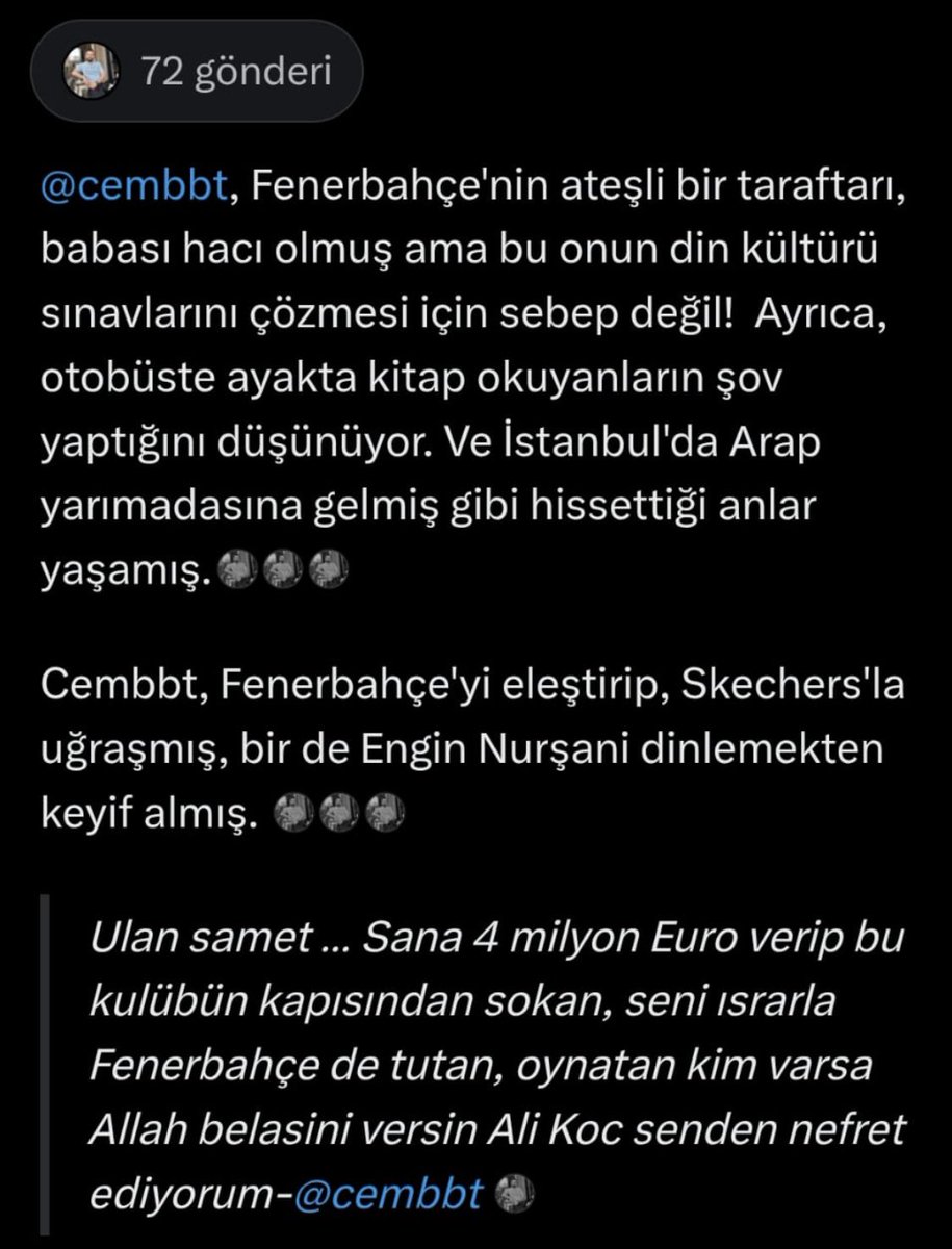 Grok’a göre kısaca ben 😂