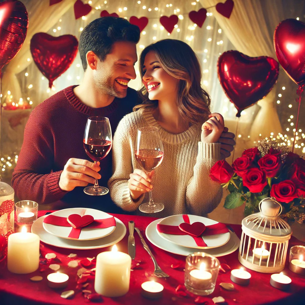 Taitinger's tweet image. We asked AI to generate a valentines wine image. Happy valentines to all. Cheers 
#ValentinesDay #wine