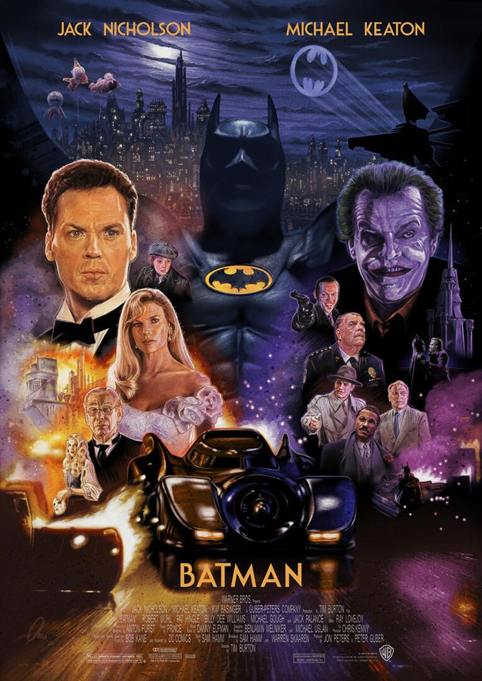 alucard8791's tweet photo. "Batman"
(1989) #TimBurton #movie #art #illustration #poster by #ChristopherScott