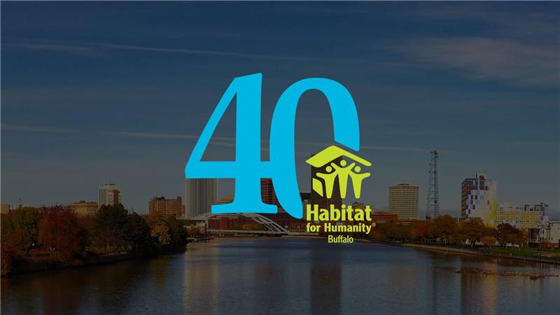 HabitatBuffalo's tweet photo. We Turn 40!
Since 1985, we've been building homes, community, and hope. This year’s highlights:
📅 Jan: #400in40 Campaign
🎨 Jul: Anniversary mural
🎉 Aug: Framing Frenzy &amp; Block Party
🌟 Sept: Grand gala
📞 Oct: 24-hour telethon
Join the celebration: https://t.co/dJ4veuNpkJ https://t.co/Pzo1IYOGlV
