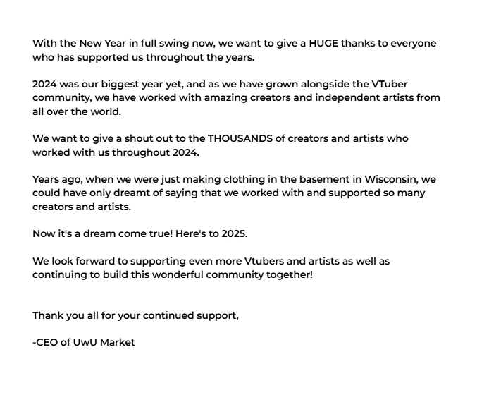 shopuwumarket's tweet photo. A letter from our CEO: https://t.co/t6kebNNQyh