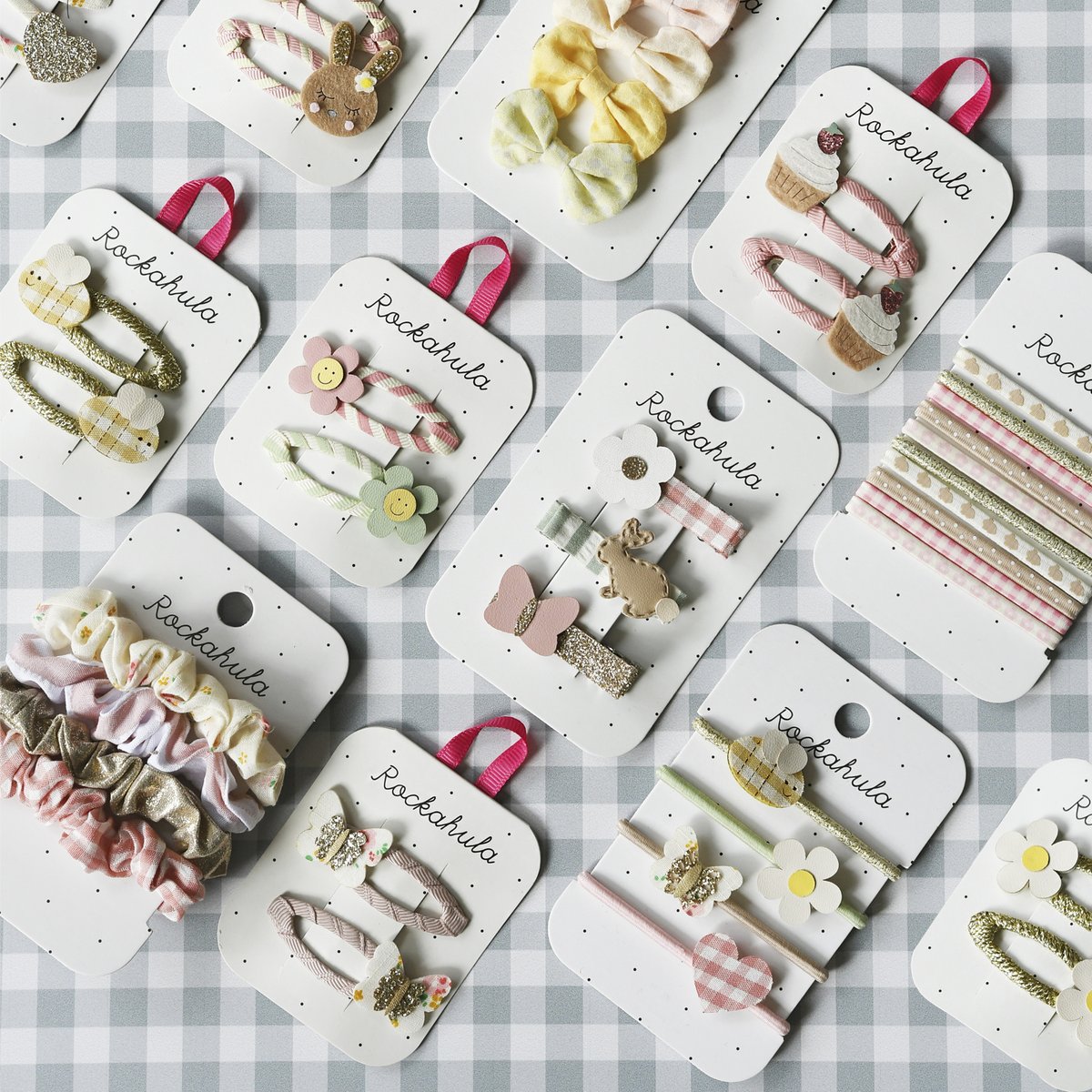 🌼 Time to hit refresh! Our new Spring collection has arrived, blooming with daisy gingham and buzzing bees. Let’s welcome those brighter days together! 🐝✨ #hairaccessories #newseason #kidsaccessories