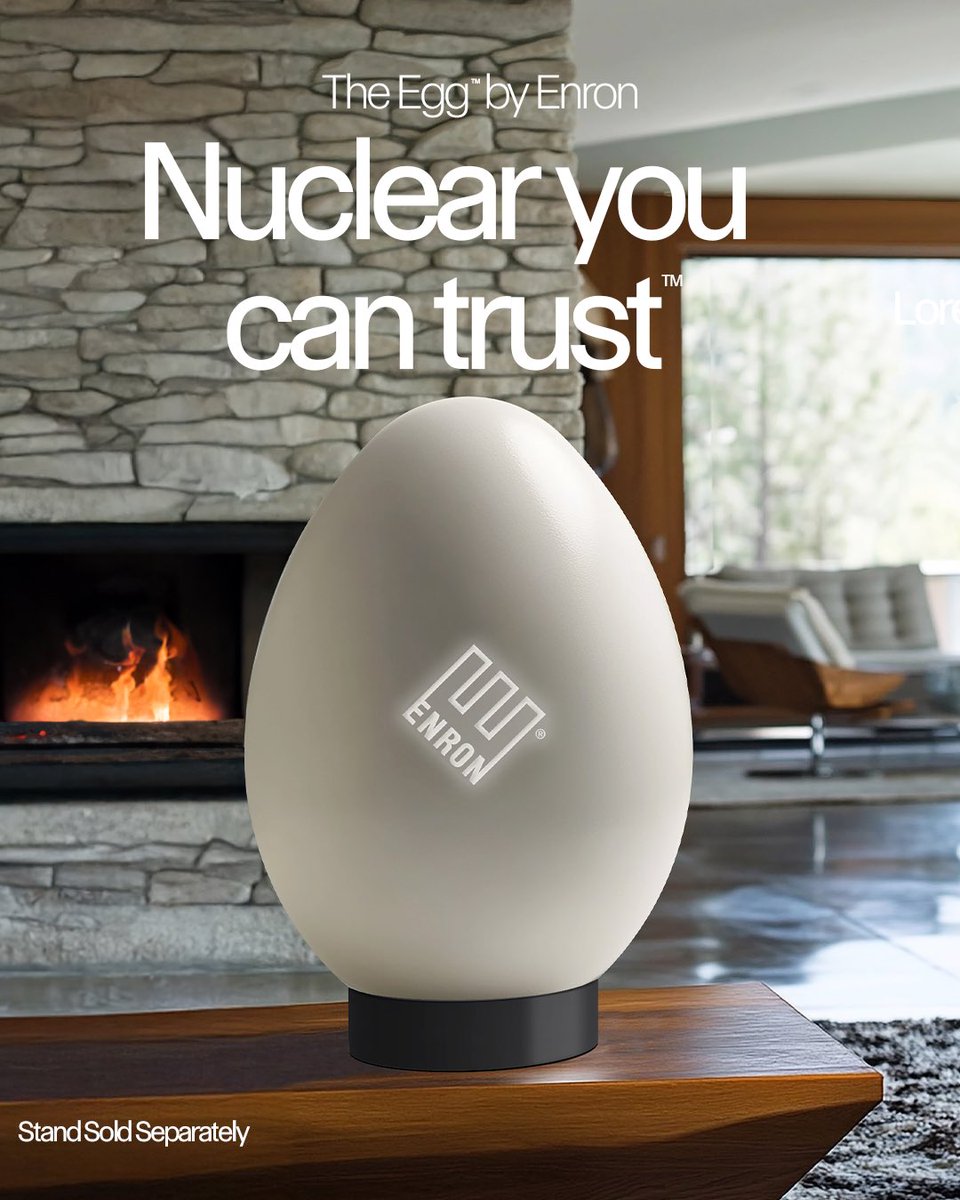 Today we launched The Enron Egg, the world’s first micro-nuclear reactor made to power your home. #EPS2025