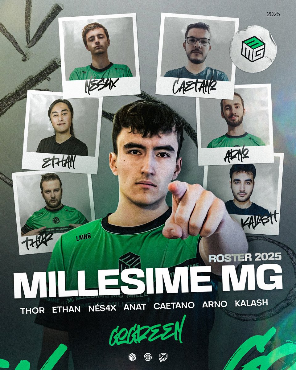 🥁 Veuillez accueillir le roster qui représentera MMG pour la saison 2025 sur <a href="/CoCEsports/">Clash of Clans Esports</a> !

💚 Players
<a href="/Anat_coc/">Anat</a> 
<a href="/THORCOC_/">THOR</a> 
<a href="/Nes4zz/">Nès4X</a> 
<a href="/Kalash15_/">Kalash</a> 
<a href="/OsCaetano/">Caetano</a> 
<a href="/arno_coc_/">Arno</a> 
<a href="/Ethan_Slimeify/">Ethan_Slimeify</a> 

➡️ Manager
<a href="/Nico_mmg/">Nico</a>
<a href="/Octavius_01/">Octavius</a>

#MMG #GOGREEN