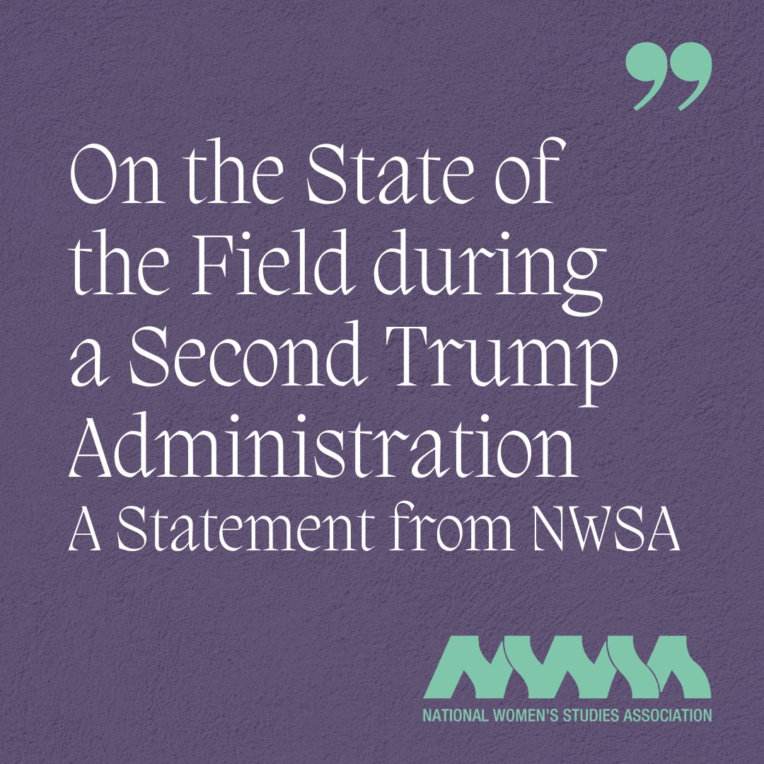 nwsa's tweet image. Given the magnitude of Donald J. Trump’s upcoming inauguration and the ways his election has and likely will continue impacting Women’s, Gender, &amp;amp; Sexuality Studies, President Heidi R. Lewis will not be publishing a blog today.