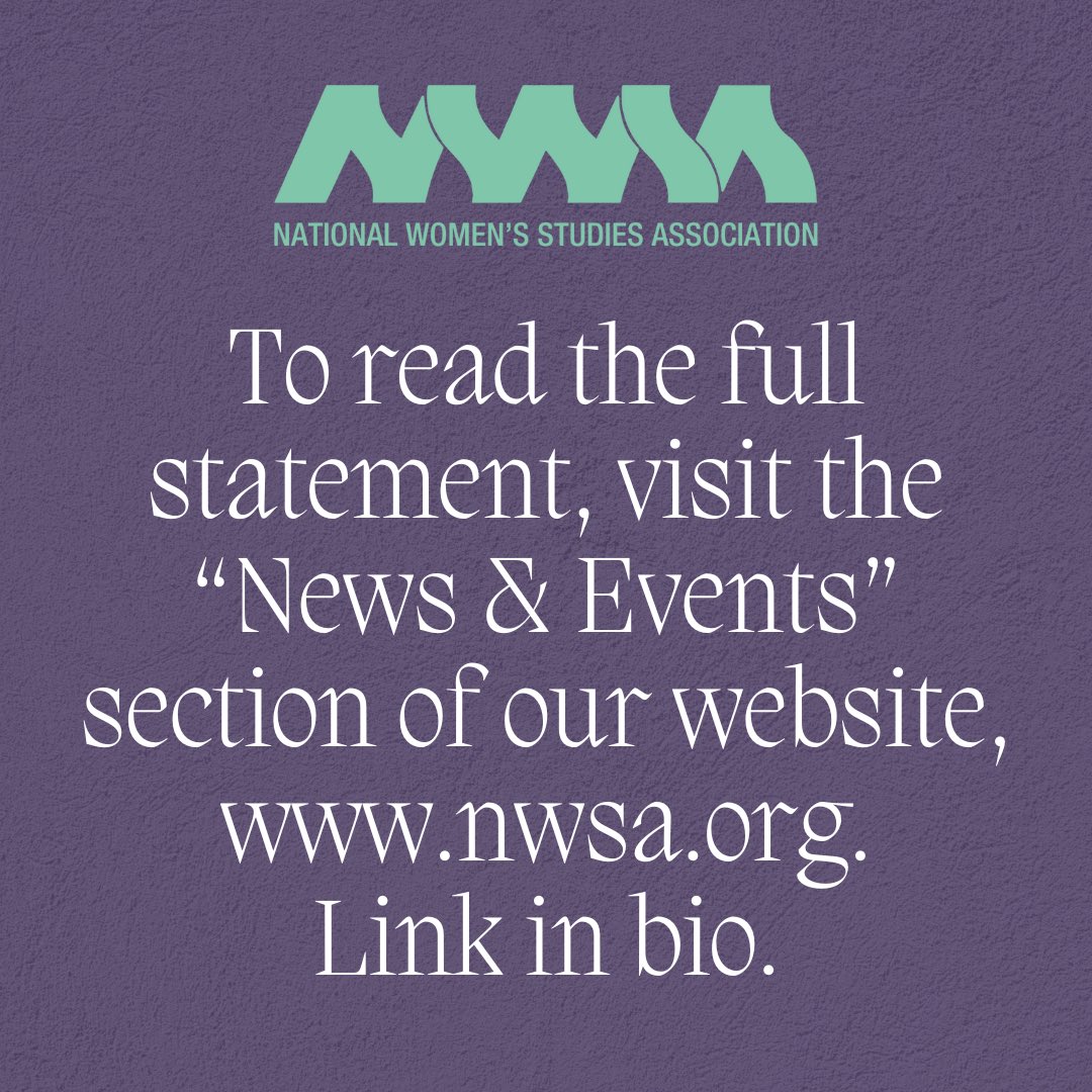 nwsa's tweet image. Given the magnitude of Donald J. Trump’s upcoming inauguration and the ways his election has and likely will continue impacting Women’s, Gender, &amp;amp; Sexuality Studies, President Heidi R. Lewis will not be publishing a blog today.