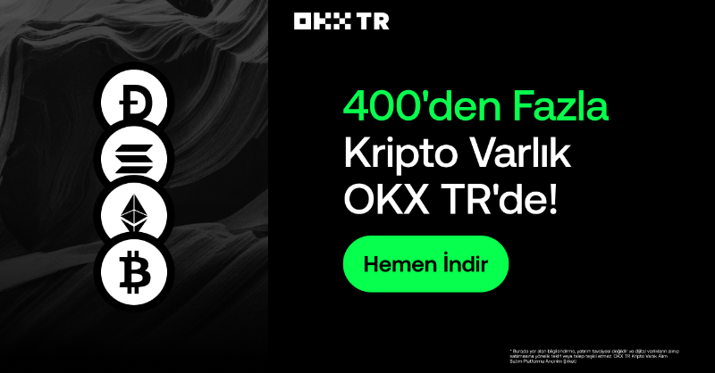 OKXTurkiye's tweet photo. OKX TR'de 400'den fazla kripto varlık ile hemen işlem yapın!