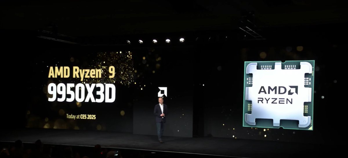 Zuby_Tech's tweet photo. AMD Announces AMD Ryzen 9 9950X3D!
#AMDCES #AMD #CES2025 #CES https://t.co/HcX63cAoOw