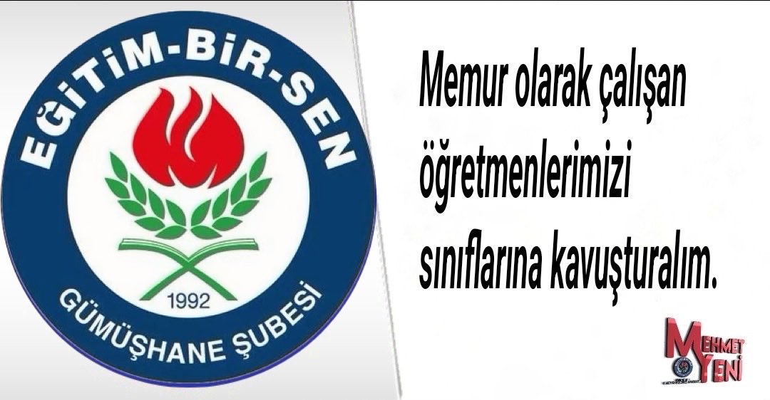 Memur olarak çalışan öğretmenlerimizi sınıflarına kavuşturma vakti
#MemurÖğretmenler
