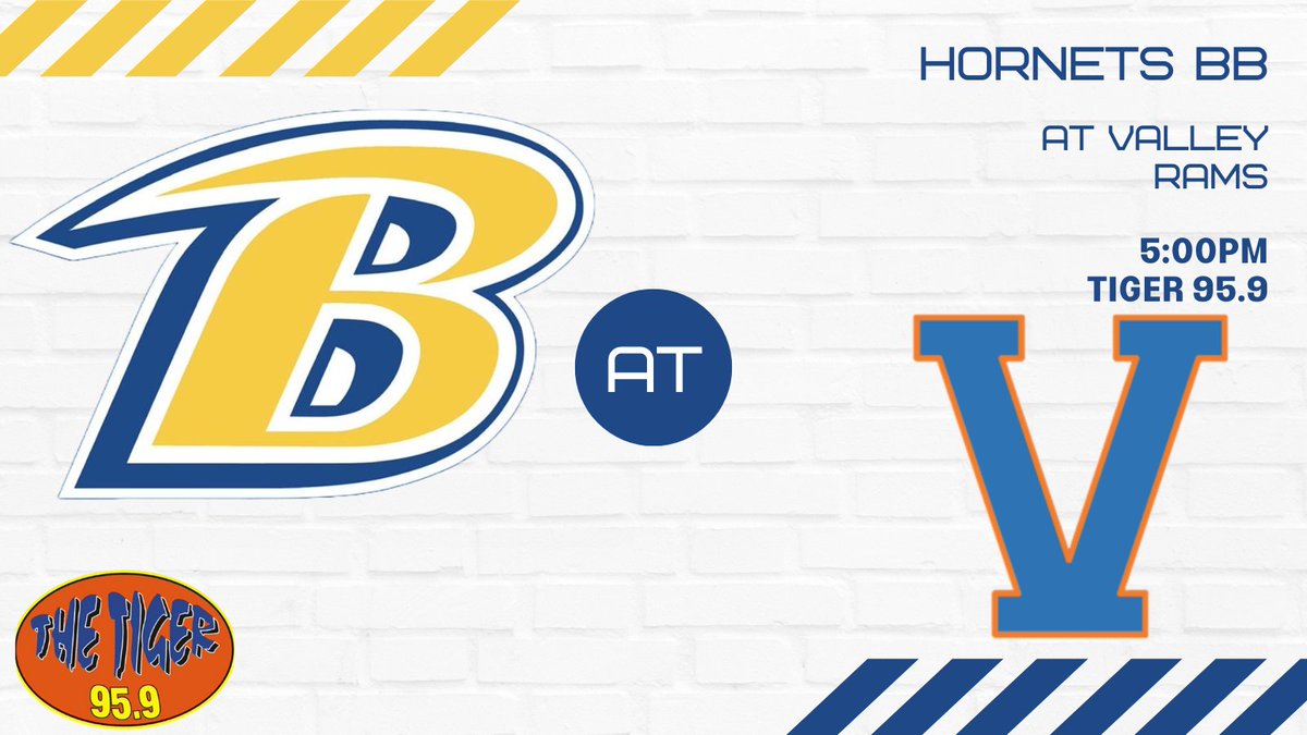 Tiger 95.9 FM (@wtgzfm) on Twitter photo Tonight, the Hornets open area play with a trip to face the Valley Rams!!! Join <a href="/TheGardVoice/">Tim Senn</a> and the rest of the crew on the call on our airwaves or online at thetiger.fm!!!
<a href="/beauregard_hs/">Beauregard HS</a> @bgardboyshoops <a href="/bgardladyhoops/">Beauregard Lady Hoops</a> <a href="/ValleyRamsMBB/">Valley Rams Varsity Basketball</a> Tonight, the Hornets open area play with a trip to face the Valley Rams!!! Join <a href="/TheGardVoice/">Tim Senn</a> and the rest of the crew on the call on our airwaves or online at thetiger.fm!!!
<a href="/beauregard_hs/">Beauregard HS</a> @bgardboyshoops <a href="/bgardladyhoops/">Beauregard Lady Hoops</a> <a href="/ValleyRamsMBB/">Valley Rams Varsity Basketball</a>