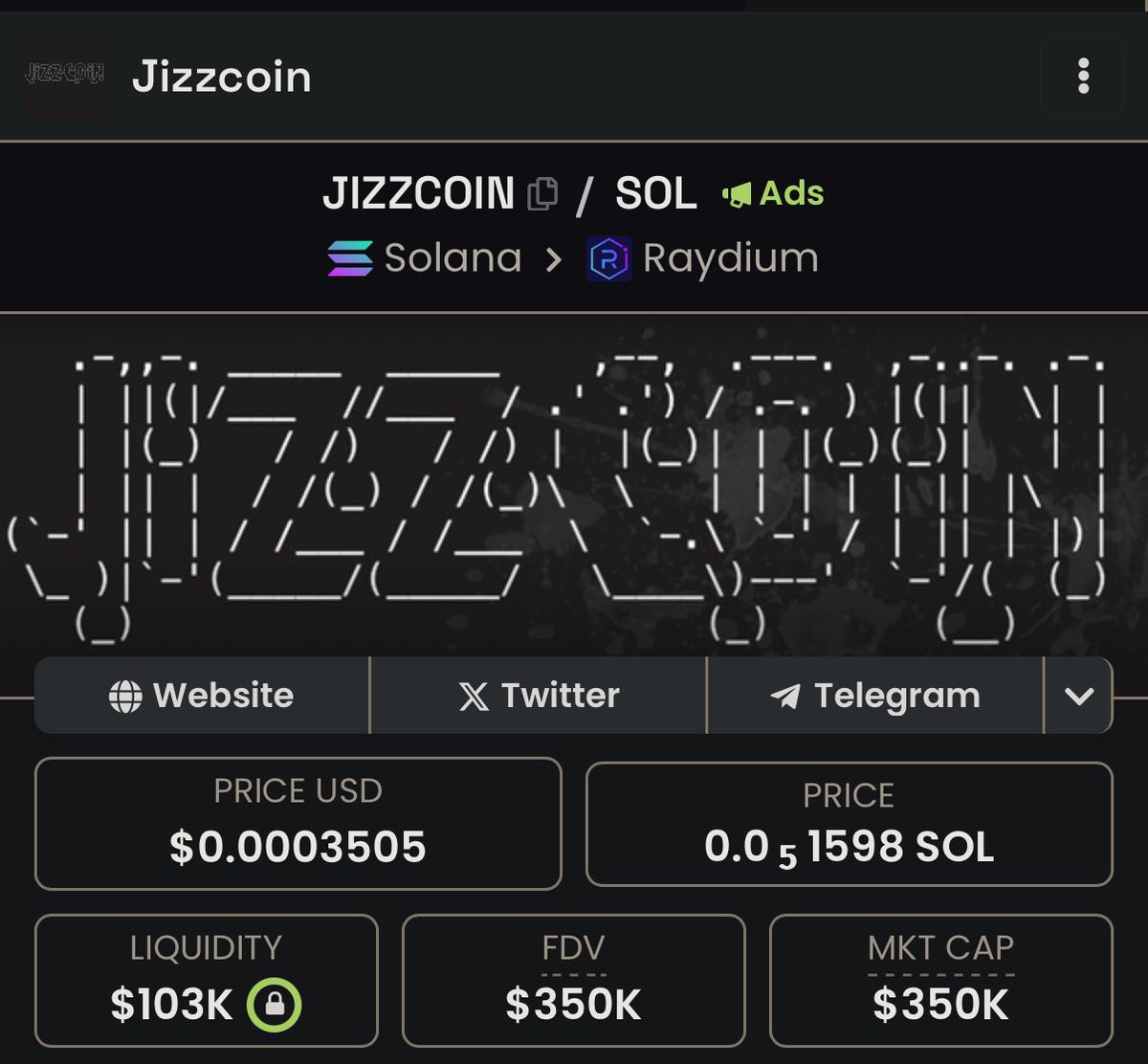 IndieGatsu's tweet photo. @W0LF0FCRYPT0 #jizzcoin will start the jizz cycle. 

few. 

31qasBMqg5aB4eJzz2frjQ96bYJ3pyisKtaZBz1Jpump https://t.co/CIxzXTlWTF
