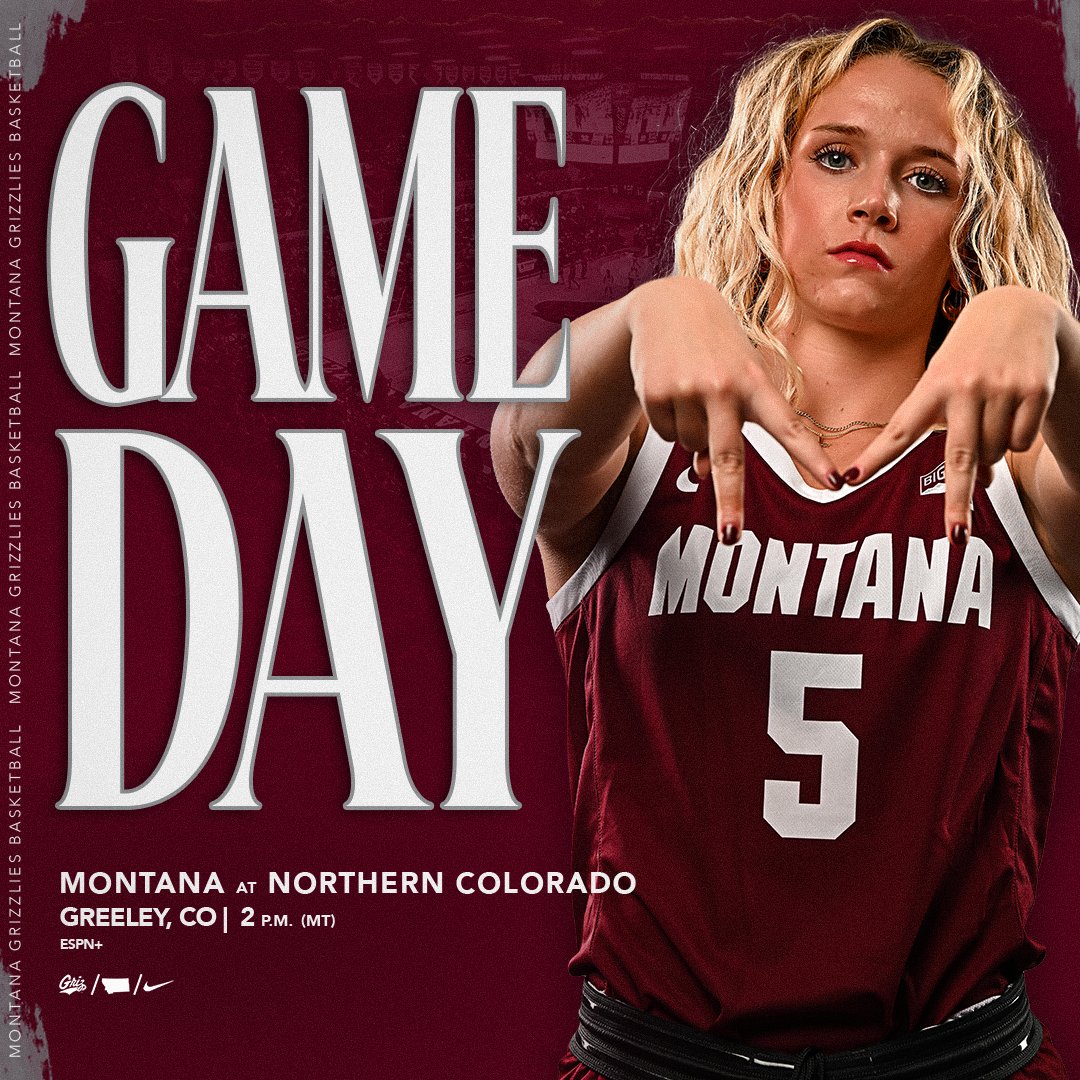 MontanaGrizWBB's tweet image. Go time in Greeley! 

💻 bit.ly/3uo5kVU
📻 bit.ly/47e9m1e
📊 bit.ly/3QXu14L

#BigSkyWBB #GoGriz