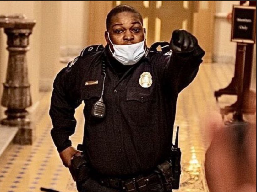 JulianaStratton's tweet photo. I don’t ever want anyone to forget his name or this image of a true hero.

Especially today, thank you to U.S. Capitol Police Officer Eugene Goodman for your bravery and service to our country. https://t.co/mayA2MQqrC