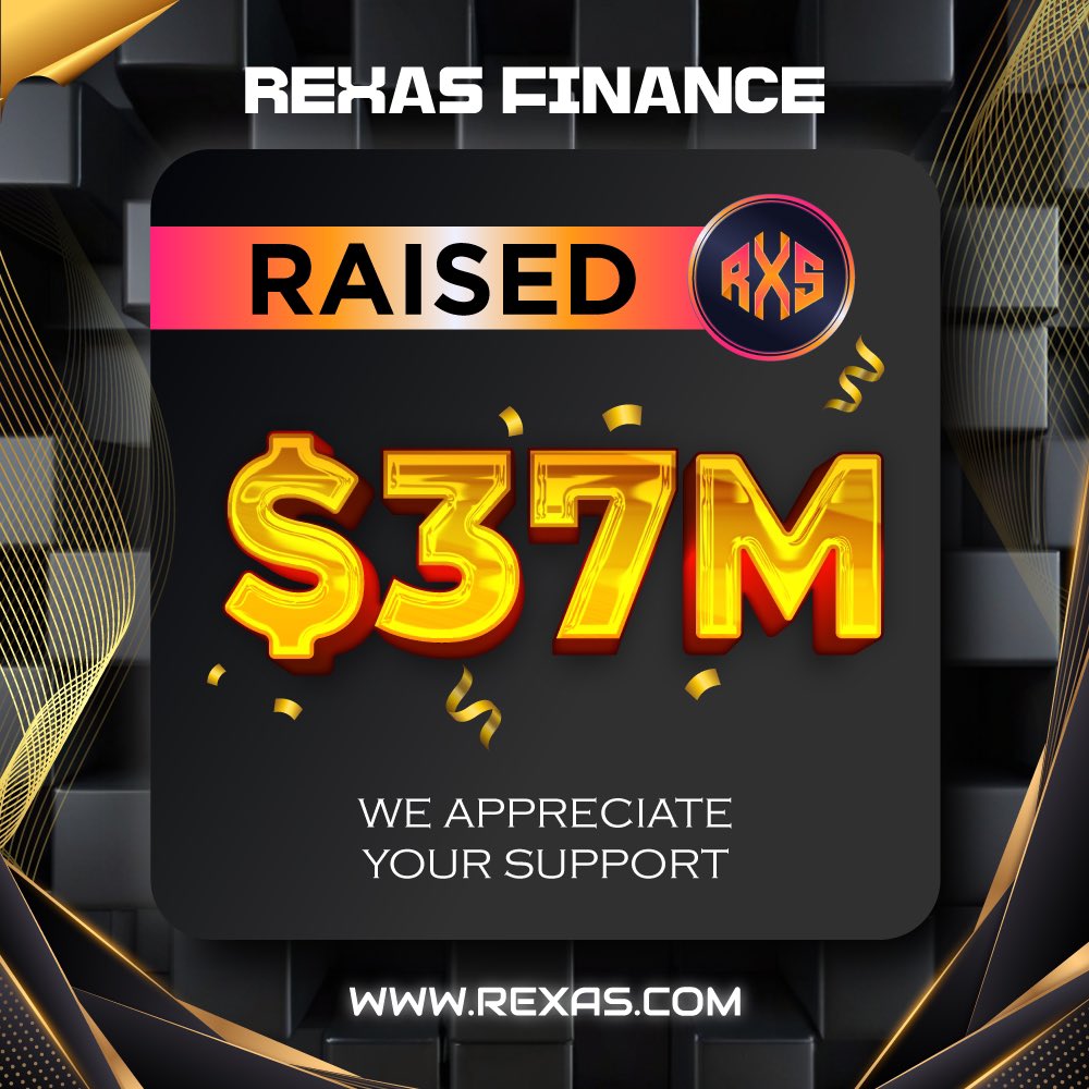 rexasfinance's tweet image. ⭐️ Milestone Achieved! ⭐️

Rexas Finance has successfully raised $37,000,000! 🚀

Thank you for your support! 👍

Buy Now: Rexas.com

#rexas $RXS #RexasFinance #Crypto